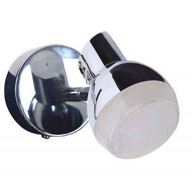 LED Wandspot chrom 8x11x8cm 380lm 3000K 5W 1-flammig Näve 1164942