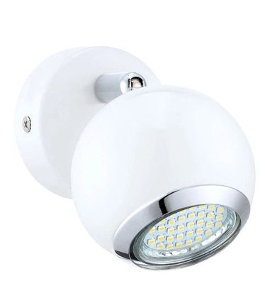 Eglo Weiß Ø7cm GU10 Spotstrahler Aufbauspot Wohnzimmerspot Wandstrahler