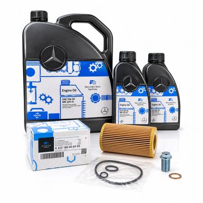 7L Mercedes Benz 5W30 Motoröl + Ölfilter für C E S Klasse 280 300 320 CDI