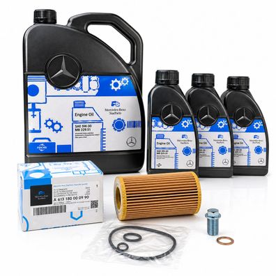 8L Mercedes Benz 5W30 Motoröl + Ölfilter für C E S Klasse 280 300 320 CDI