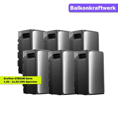 EcoFlow Balkonkraftwerk 11,52 kWh Speicher – 800 W Wechselrichter, Netzgekoppelt