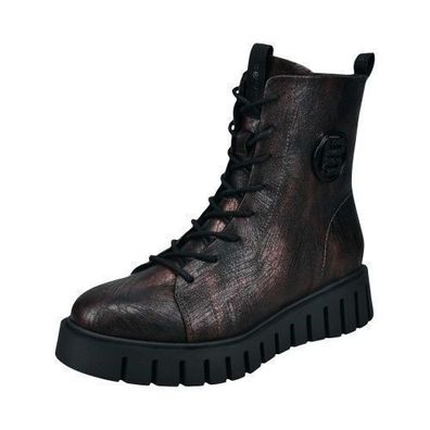 Bagatt Boot - Schwarz / Dunkelrot Leder/Synthetik