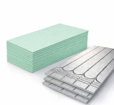 XPS-Platten Fußbodenheizung ohne Estrich, 20/30 mm, Trittschalldämmung 3 mm