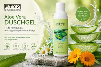 STYX Naturkosmetik Aloe Vera Duschgel 200 ml mild & feuchtigkeitsspendend