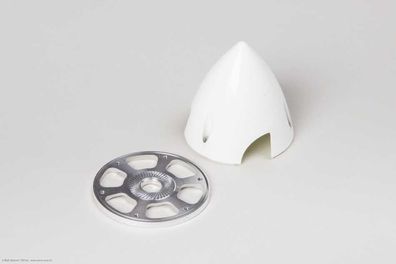 Aeronaut Alu Kunststoff 3-Blatt Spinner Weiß 51mm 726121 Aeronaut 7261/21