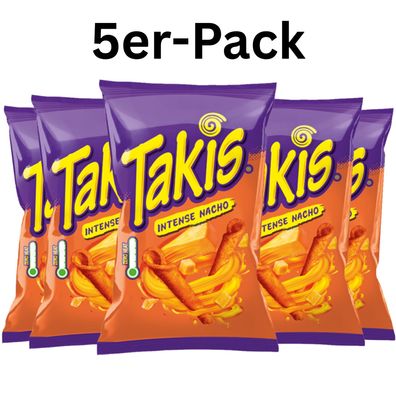 5er-Pack Takis Intense Nacho Maischips 100g