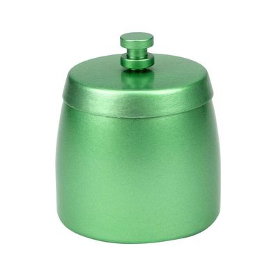 Windascher Metall rund mit Deckel grün, Ø 8cm