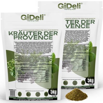 Kräuter der Provence 10kg Mediterran Naturbelassen Vegan Fisch Fleisch GiDeli
