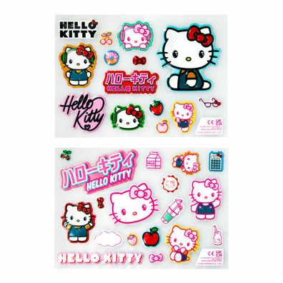 Hello Kitty Gadget-Aufkleber Packung 21 x 15 cm