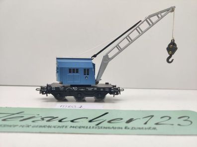 Märklin H0 AC 2853-2 Kranwagen Krupp-Ardelt aus Set / blau / DB