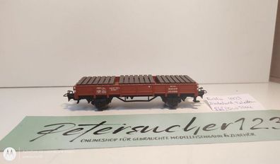 Märklin H0 AC 2853-4 Niederbordwagen mit Schwellenstapeln Kklm505 aus Set / DB