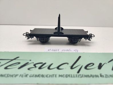 Märklin H0 AC 4665 einzelner Drehschemelwagen schwarz ohne Sicherungskette