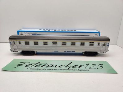 Märklin H0 AC 4076 D-Zug-Wagen 1. Kl A9uj / Inox / SNCF / OVP blau