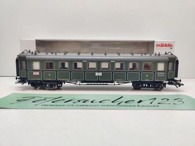 Märklin H0 AC 41358 Schnellzugwagen 3. Kl CCü / NEM / K.B. Sts.B. / OVP weiß