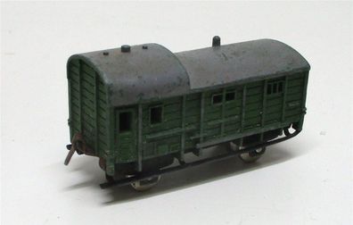 Spur N Minitrix Schiebetrix Güterzugbegleitwagen (6457l)