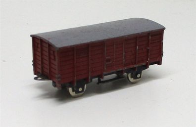 Spur N Minitrix Schiebetrix Gedeckter Güterwagen braun (5478l)