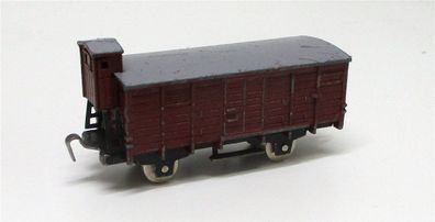 Spur N Minitrix Schiebetrix Gedeckter Güterwagen braun (5481l)