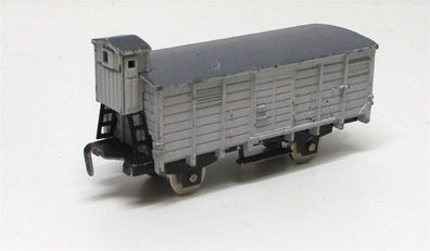 Spur N Minitrix Schiebetrix Gedeckter Güterwagen weiß (5482l)