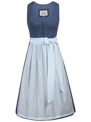 Dirndl Geiersberg 70cm Länge vintage eisblau