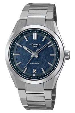 Casio Edifice Herrenuhr Automatik Stahl/Blau EFK-100D-2AER