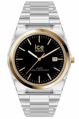 Ice-Watch dfarben 41 mm 025779 Herrenuhr ICE Power Transparent/Schwarz/Gol