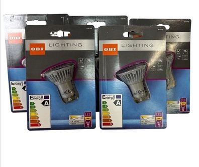 5 Stück Lux Tools Lighting LED-Glühbirne 4,2W GU10 Leuchtmittel 250Lm Warmweiß