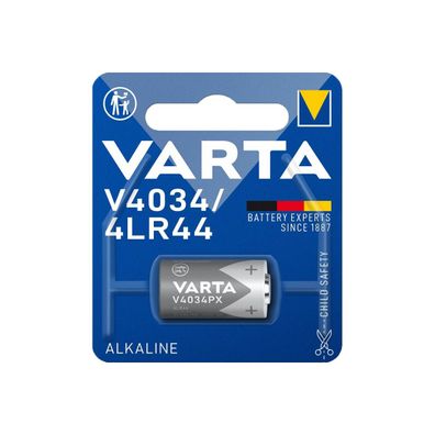 VARTA V4034PX Knopfzelle 6V 100mAh ø13x25,2mm Alkaline 4LR44