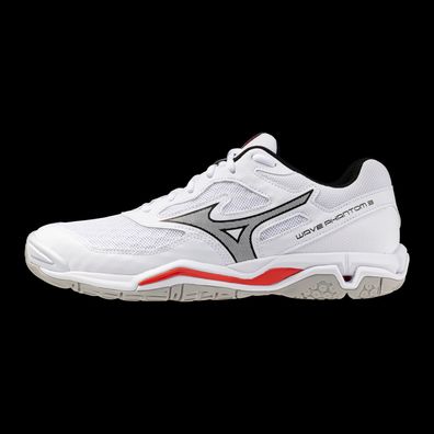 MIZUNO Wave Phantom 3 Indoorschuhe Handball Volleyball weiss/schwarz/rot