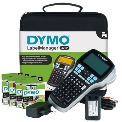 Dymo LabelMANAGER 420P - Beschriftungsgerät - s/w - Thermotransfer - Rolle (1,9 cm)