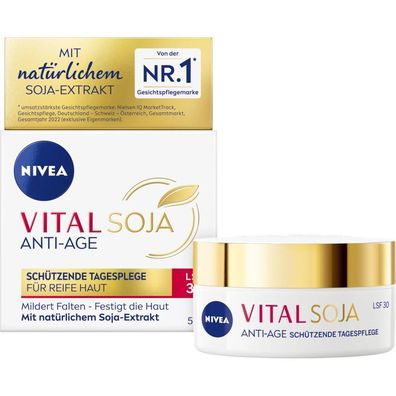 NIVEA Vital Soja Anti-Age Tagescreme LSF 30 50 ml