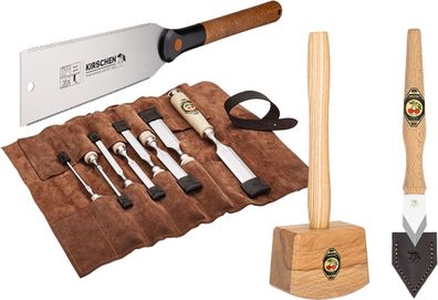 Kirschen Woodworker Essentials Set 3 - Stechbeitelsatz 4-6-10-12-16-20-26-30 mm