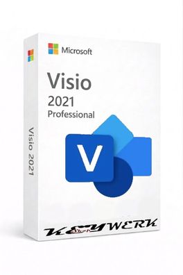 Microsoft Visio 2021 Professional | Vollversion | Digital Key | inkl. 1-Klick-Install