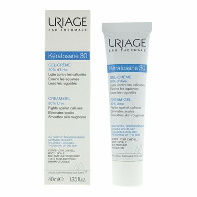 Uriage Keratosane 30 Gel Creme Raue trockene Haut Hornhaut 40ml