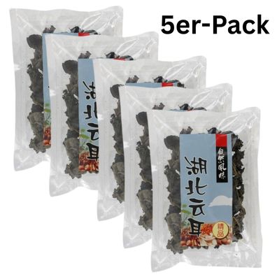 5er-Pack Mountains Mu Err Getrocknete Judasohrpilze schwarz 50g