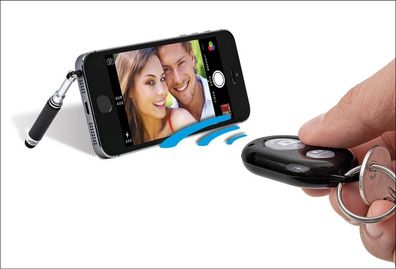 WEDO Bluetooth Selfie Maker Fernauslöser + Teleskopständer Selfie Stick Touchpen