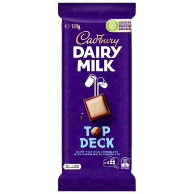 Cadbury Top Deck Schokolade - Import 180 g