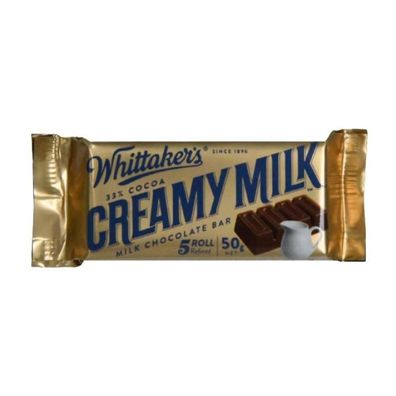 Whittaker's Creamy Milk Slab - NZ Import 50 g