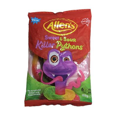 Allen's Sweet & Sour Killer Pythons Fruchtgummi 192 g