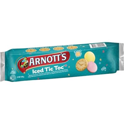 Arnott's Iced Tic Toc Biscuits 250 g