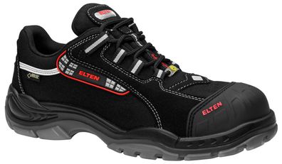 ELTEN Sicherheitsschuhe Senex Pro ESD S3S Textil Gr. 46 Schwarz Rot