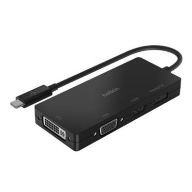Belkin USB-C auf HDMI/VGA/DisplayPort-Adapter, schwarz