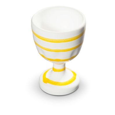 Gmundner Keramik Jaune flammé, Coquetier (H 7,5 cm)