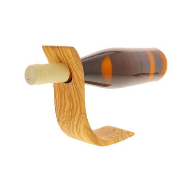 Weinflaschen Ständer / Halter aus Olivenholz