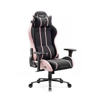 Gaming-Sessel aus Stoff in Schwarz und Rosa, Diablo X-One 2.0 Akira Pink Normal