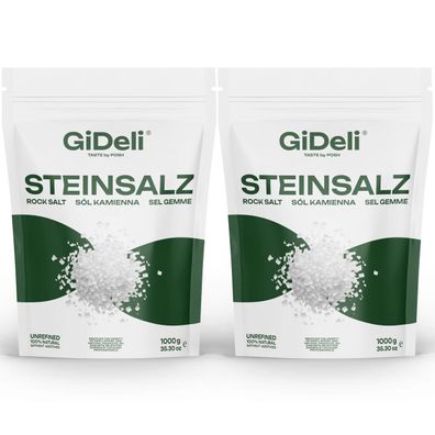 Steinsalz 2kg Grob Speisesalz Badesalz Streusalz Halit Ohne Zusätze GiDeli