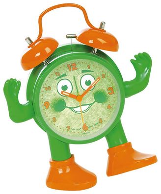 Analoger Wecker > Kinderwecker mit Quarzwerk orange/grün > Kunststoff