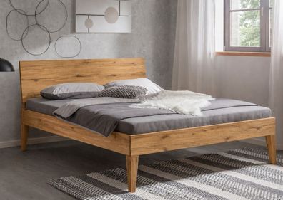 Doppelbett 'Grace' 200x200cm Wildeiche geölt