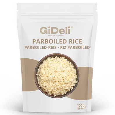 Parboiled Reis 100g Langkorn Locker Nährstoffreich B-Vitamine Vegan Natur GiDeli