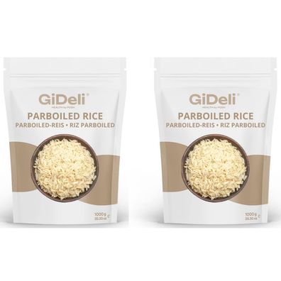 Parboiled Reis 2kg Langkorn Locker Nährstoffreich B-Vitamine Vegan Natur GiDeli
