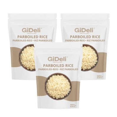 Parboiled Reis 3kg Langkorn Locker Nährstoffreich B-Vitamine Vegan Natur GiDeli